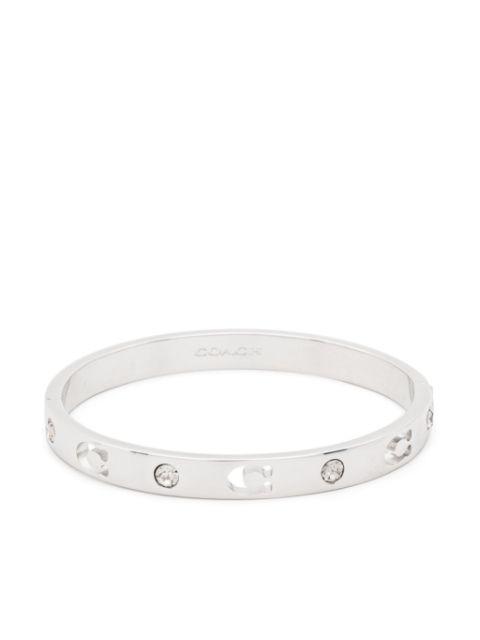 hinged crystal bracelet by COACH