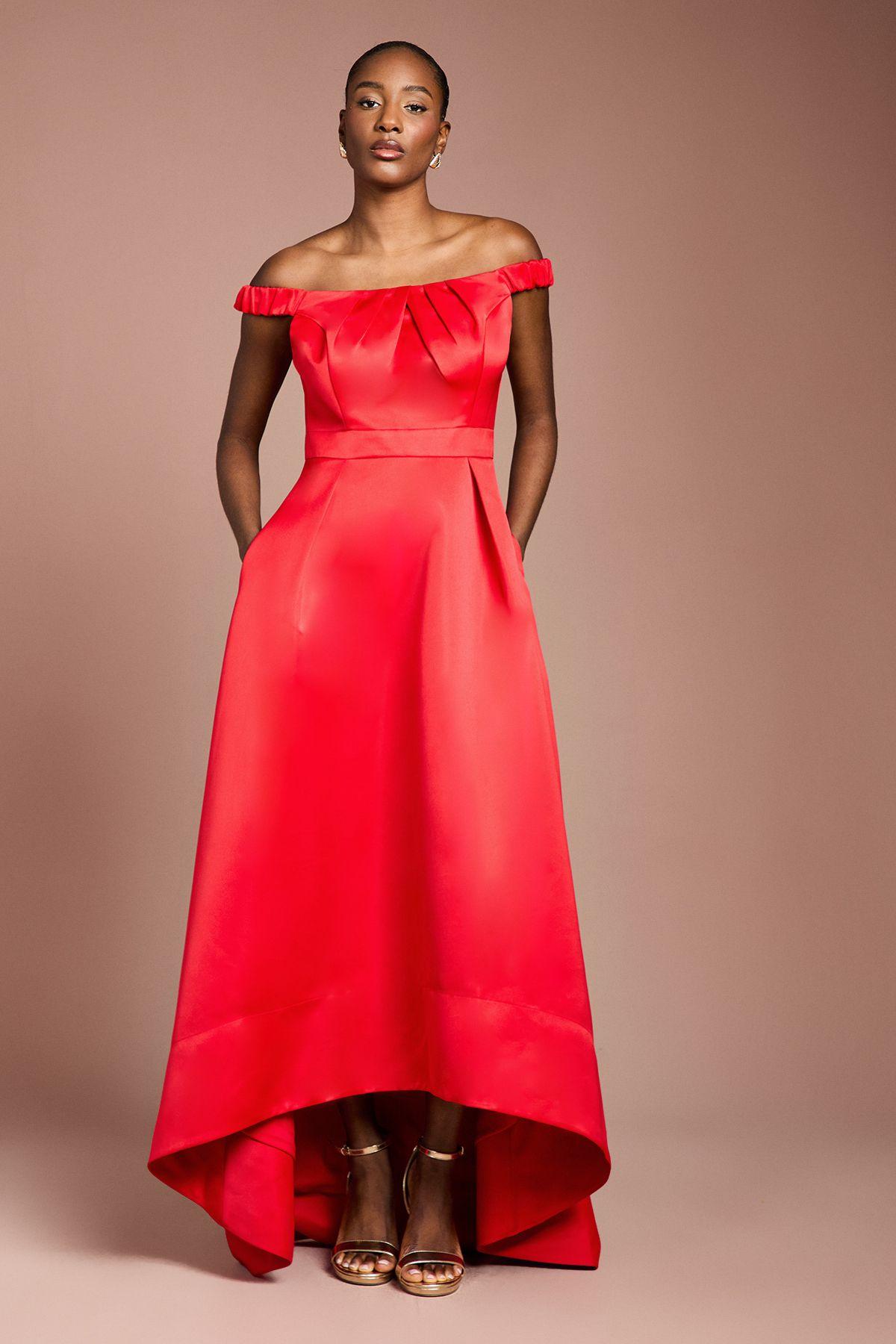 Bardot Fit and Flare Hi Low Hem Maxi Dress by COAST