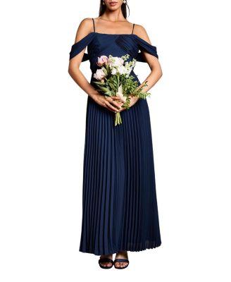 Bardot Pleated Maxi Bridesmaid Dress by COAST