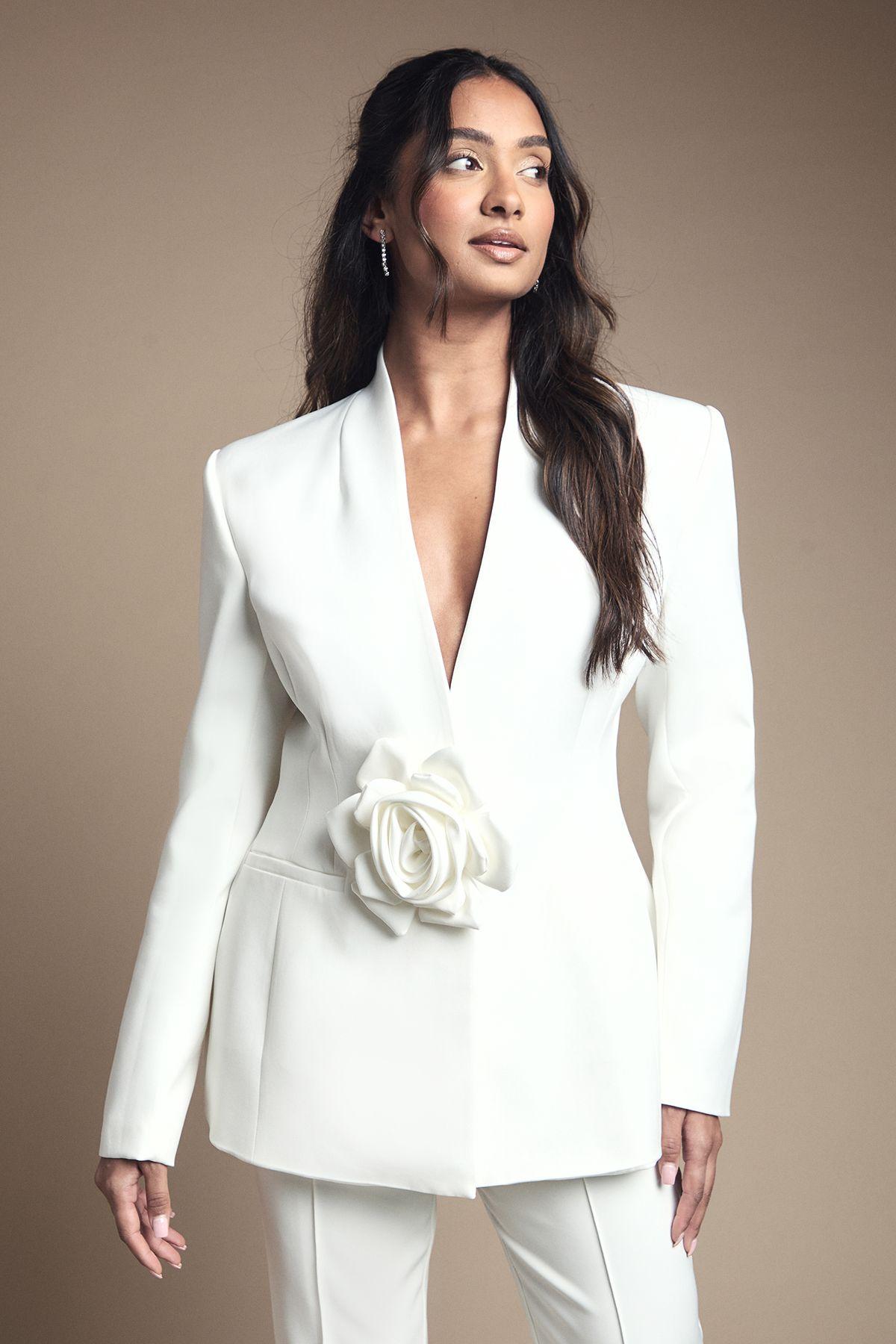 Bridal Edge To Edge Corsage Blazer by COAST Bridal Edge To Edge Corsage Blazer by COAST