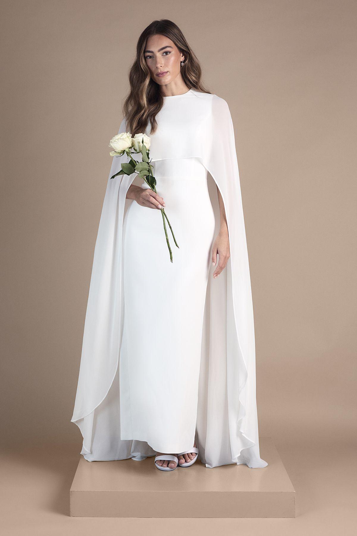 Cape Maxi Wedding Dress by COAST