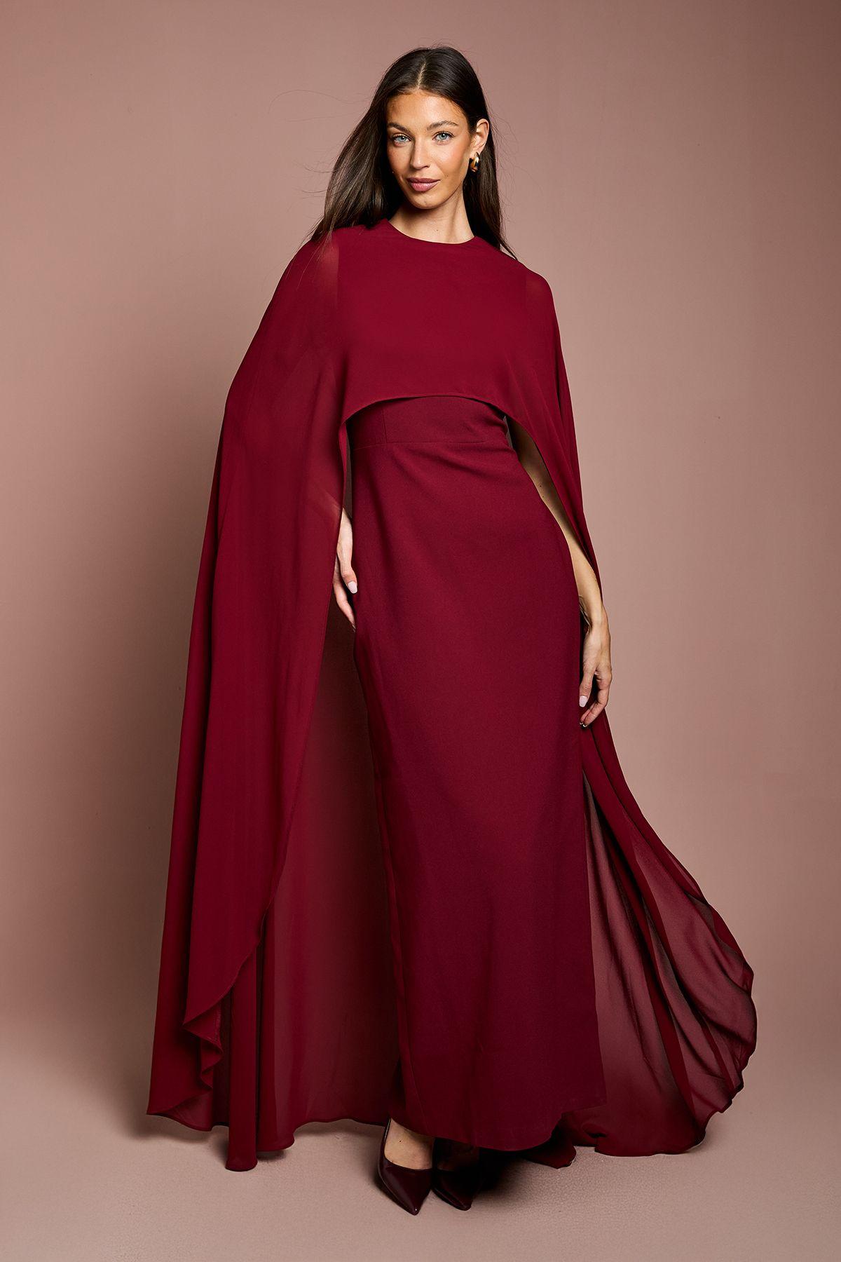 Cape Sleeve Maxi Dress by COAST