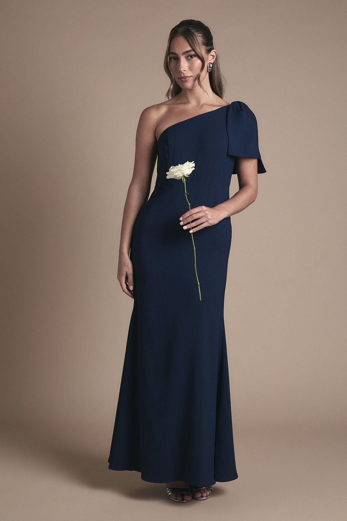 Coast Honoured Petite Bow One Shoulder Maxi Bridesmaid Dress by COAST Coast Honoured Petite Bow One Shoulder Maxi Bridesmaid Dress by COAST