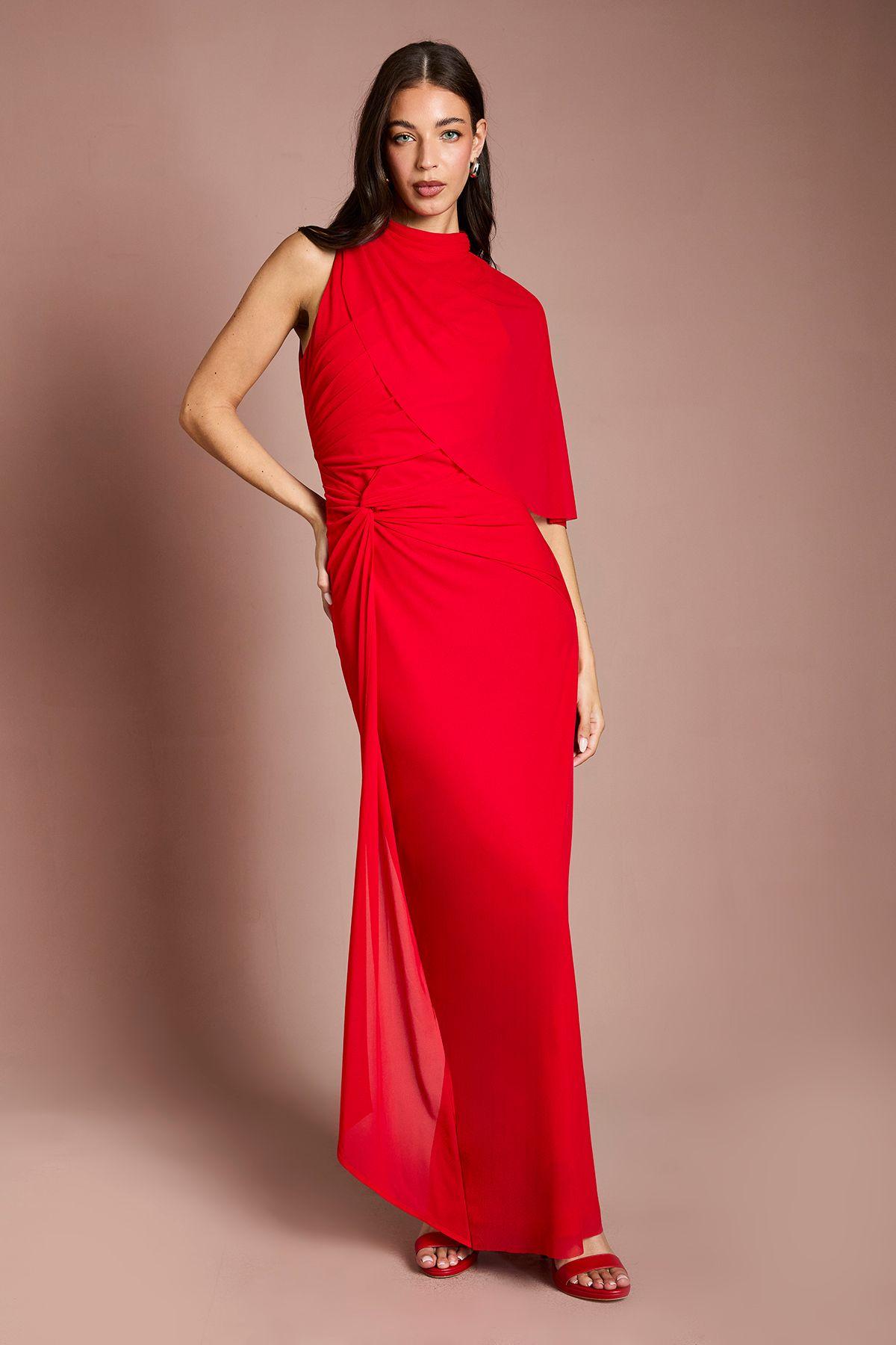Contour Collective High Neck Drape Jersey Maxi Dress by COAST