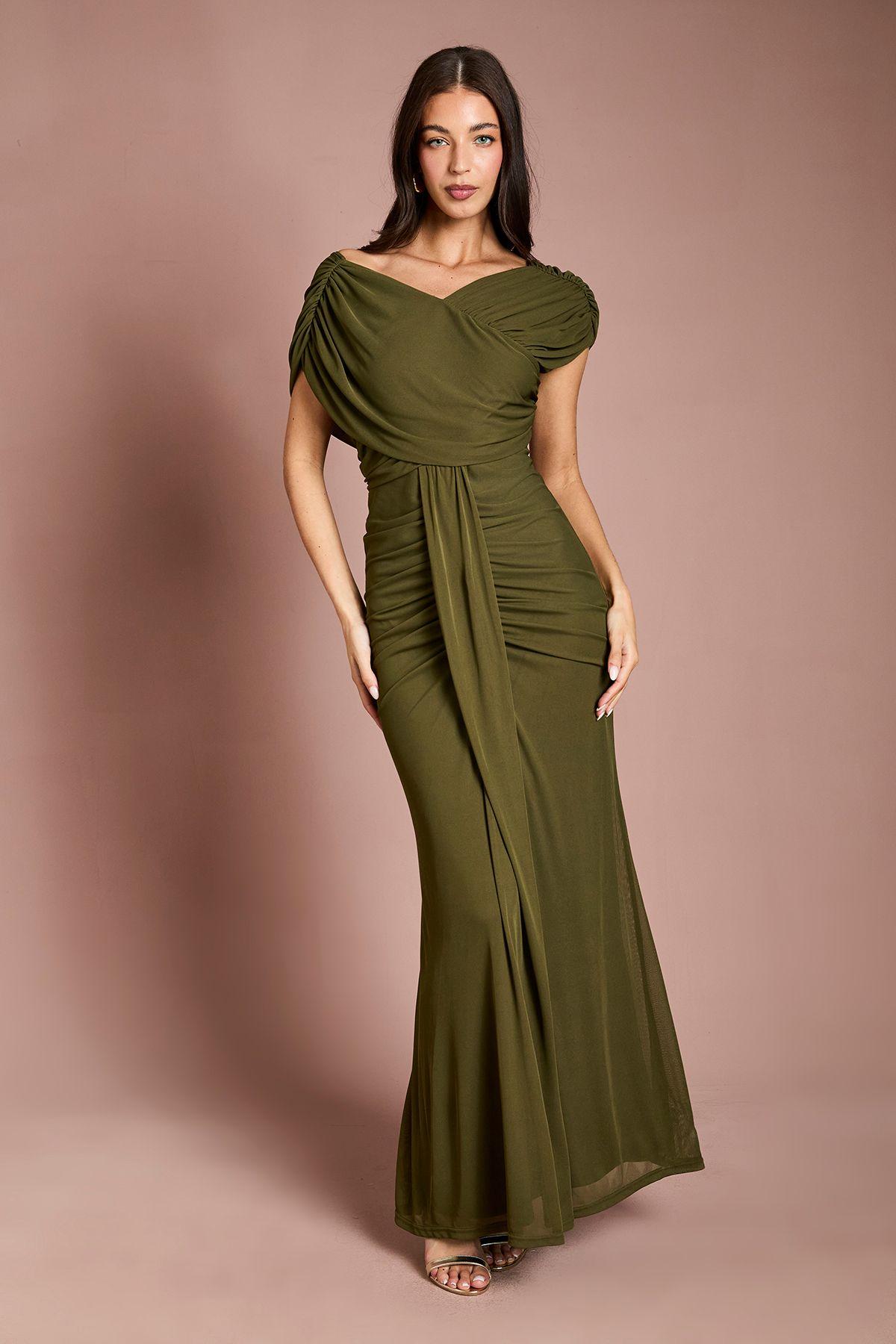 Contour Collective Wrap Front Stretch Jersey Maxi Dress by COAST