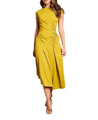 Drape Side Cap Sleeve Midi Dress by COAST