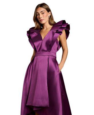 Frill Sleeve V-Neck Midi Dress by COAST