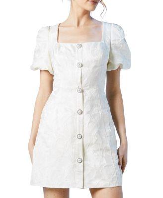 Jewel Button Bridal Mini Dress by COAST
