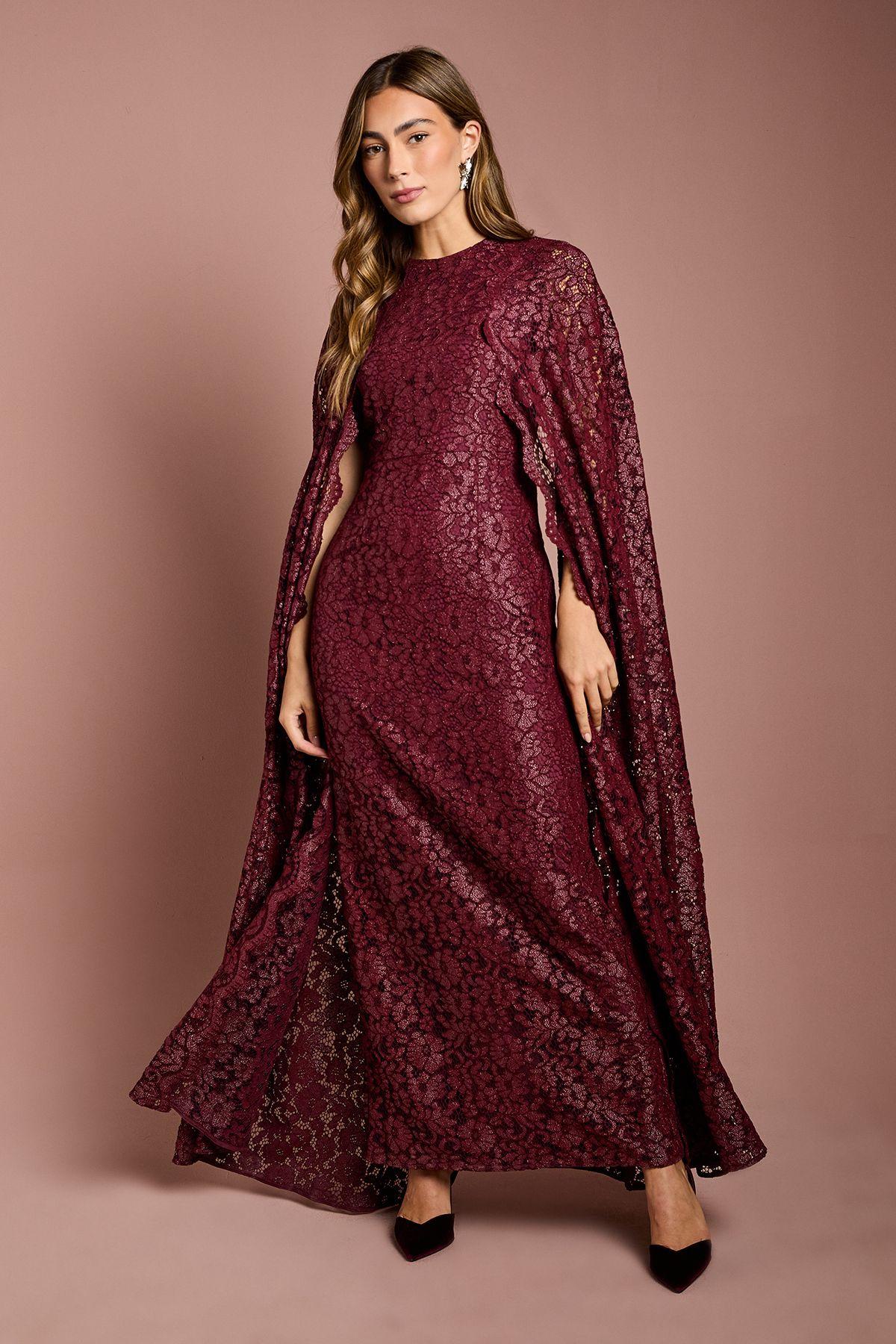 Lace Cape Gown by COAST