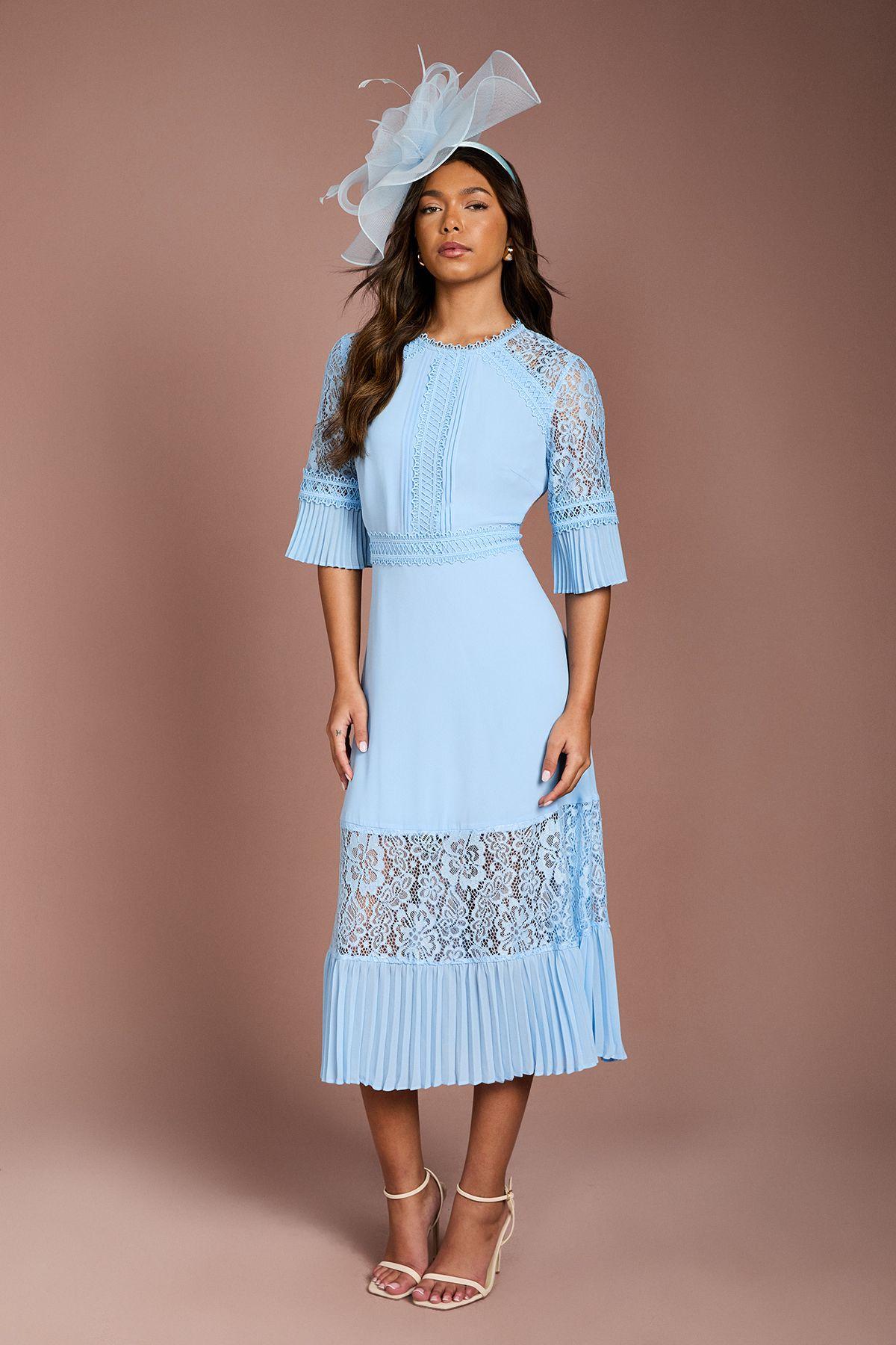 Lace Insert Midi Dress by COAST