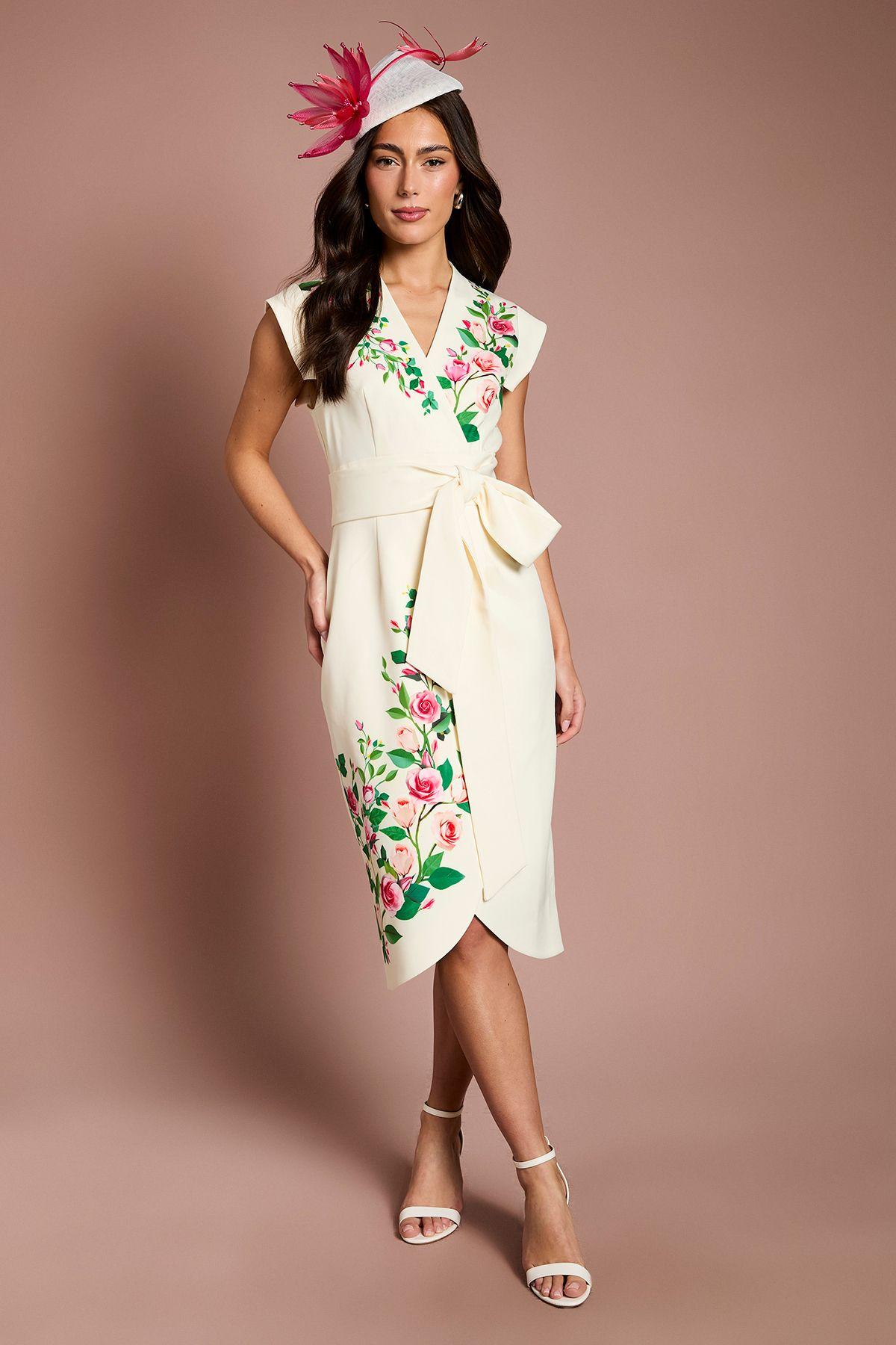 Lisa Tan Wrap Waist Tailored Midi Dress by COAST
