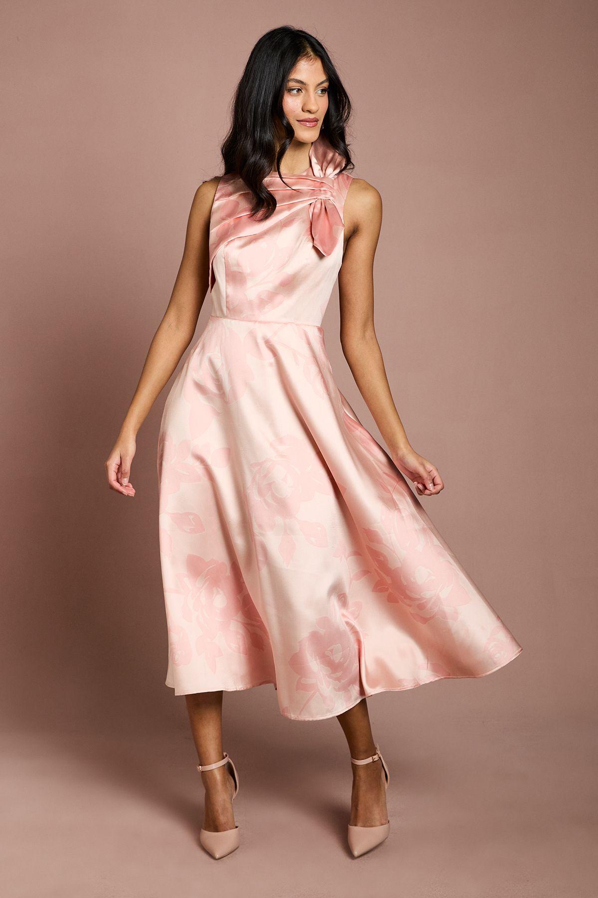 Petite Detail Pleat Midi Dress by COAST