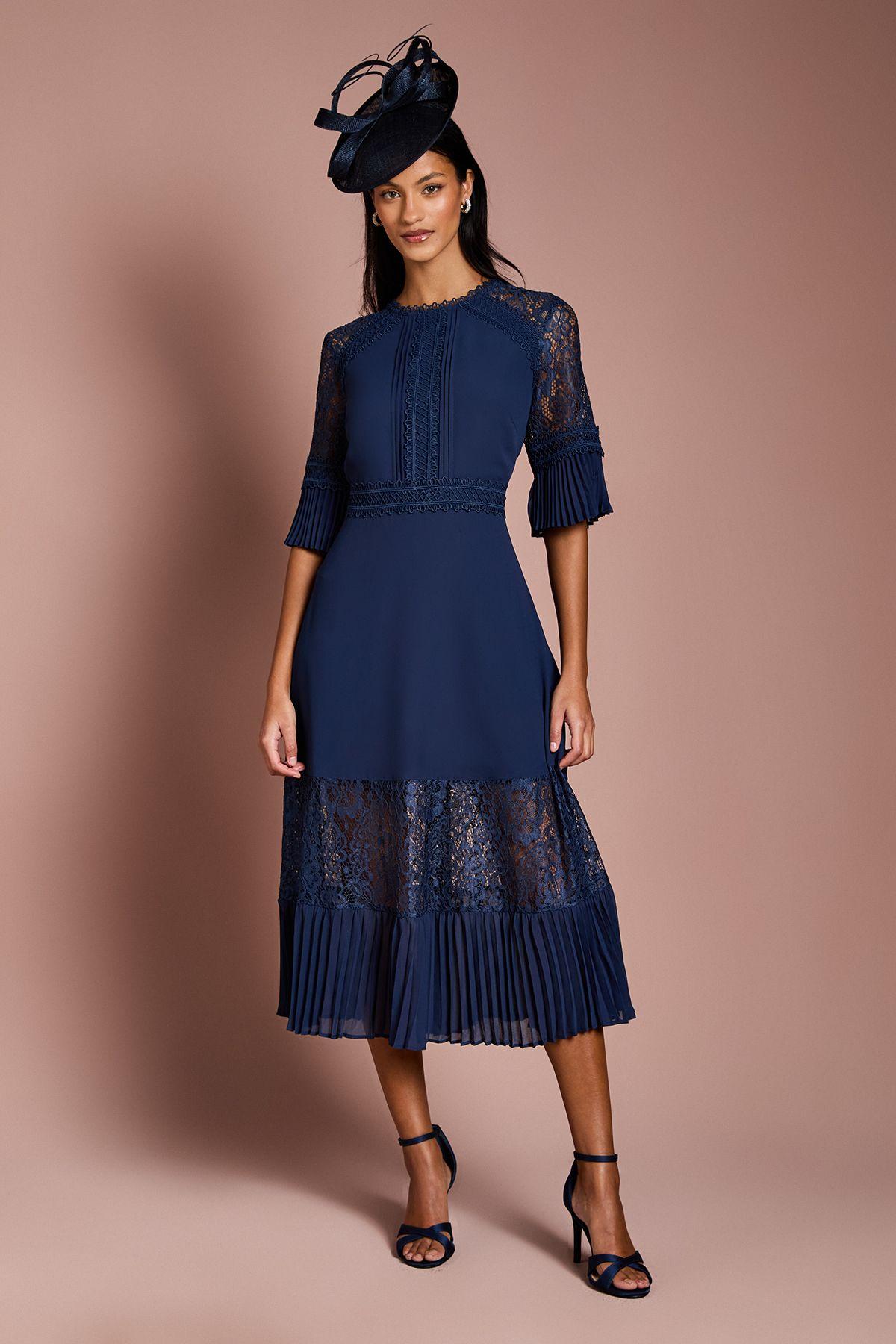 Petite Lace Insert Midi Dress by COAST