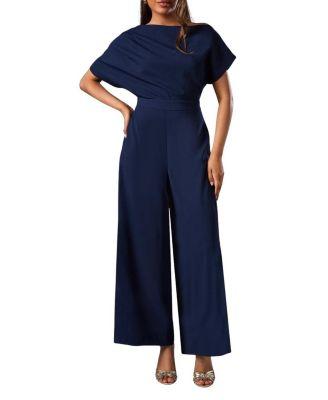 Petite Pleat Off The Shoulder Jumpsuit by COAST