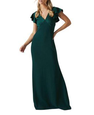 Petite V-Neck Short Sleeve Maxi Dress by COAST