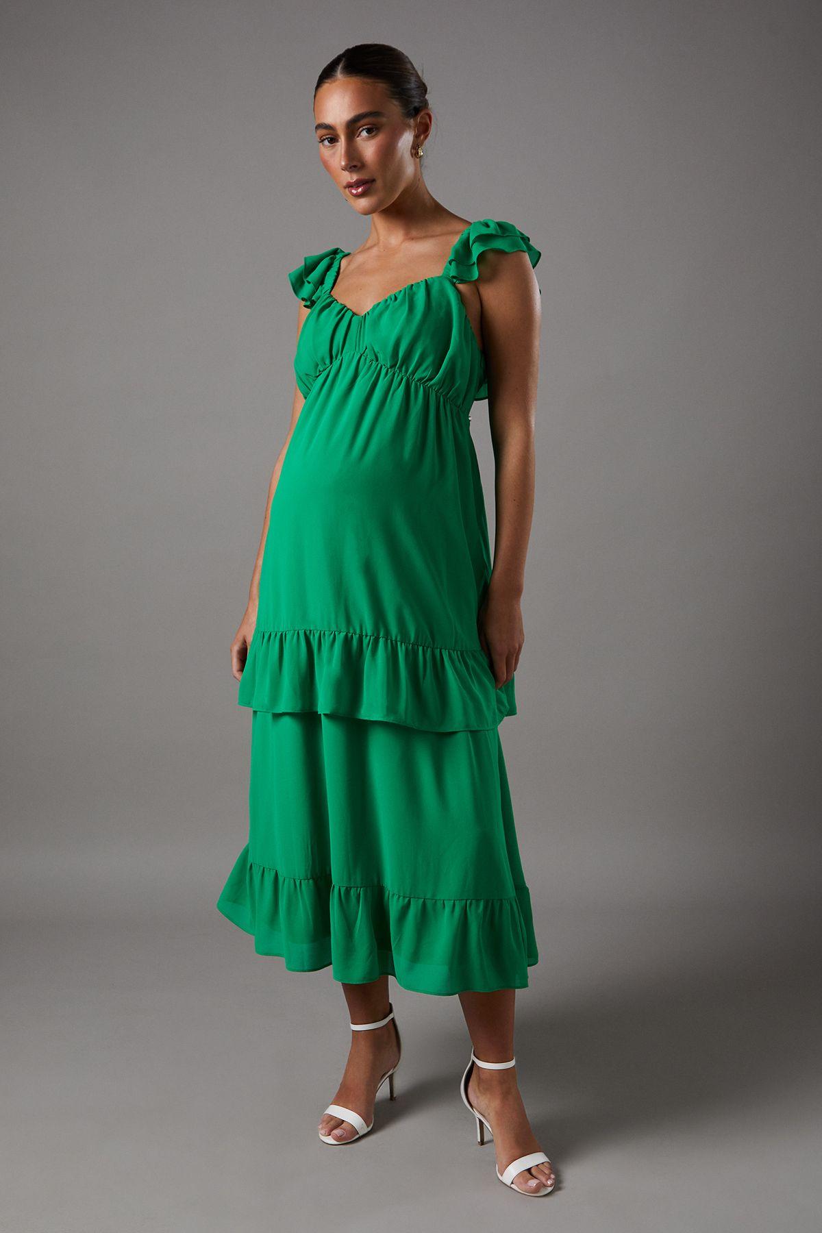 Ruffle Tiered Maxi Dress by COAST