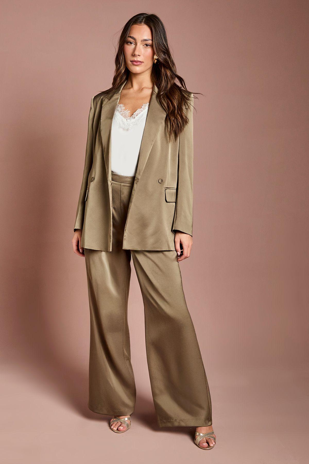 Satin Flare Trouser by COAST