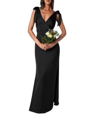 Satin Tie-Shoulder Maxi Dress by COAST