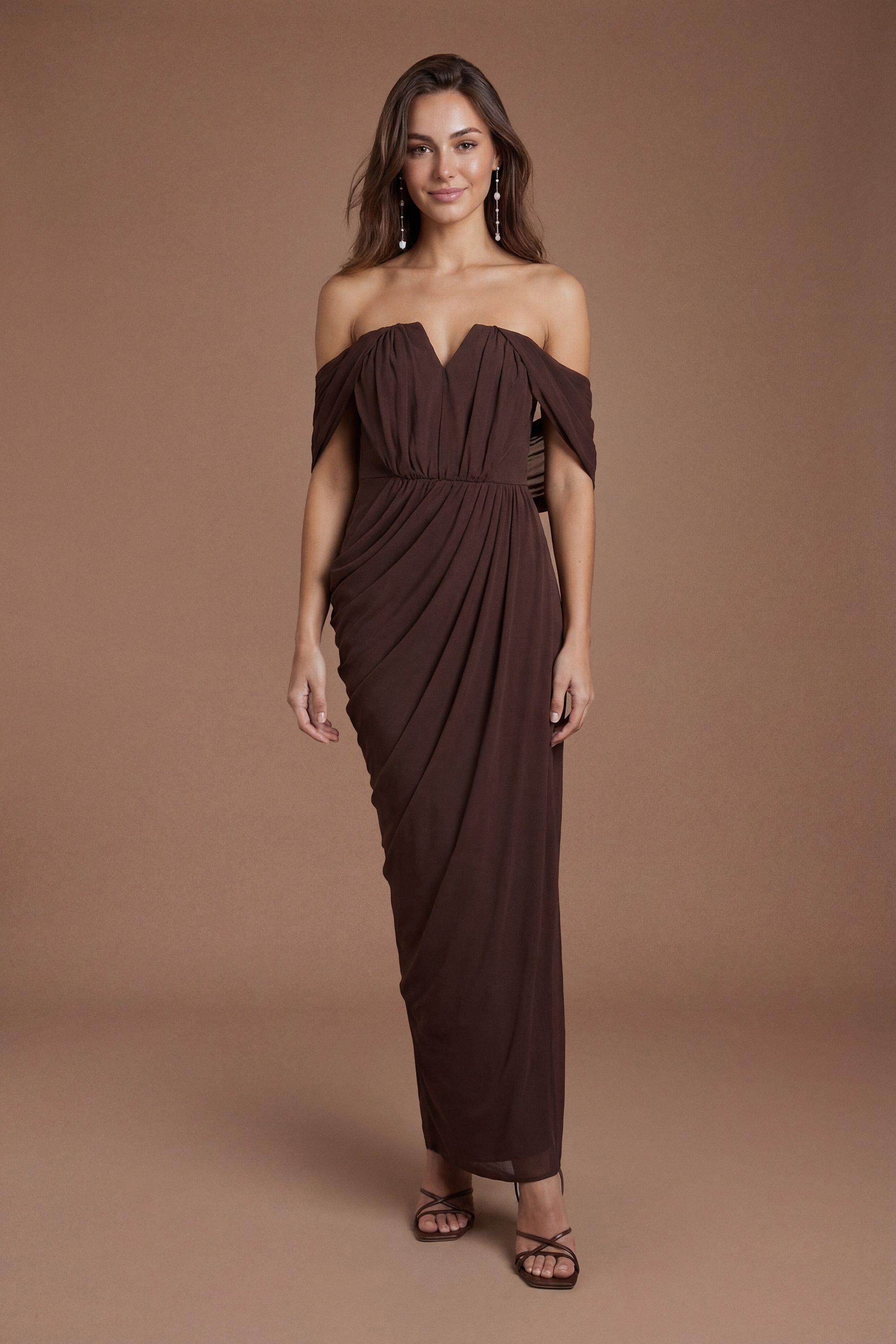 Shawl Back Two In One Contour Collective Bridesmaid Dress by COAST