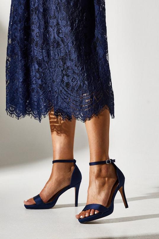Talia Satin Platform High Heel Sandals by COAST