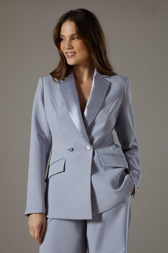 Twill Lapel Fitted Blazer by COAST