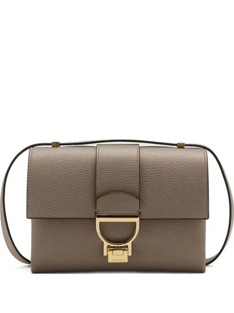 Arlettis flap-lock leather shoulder bag by COCCINELLE