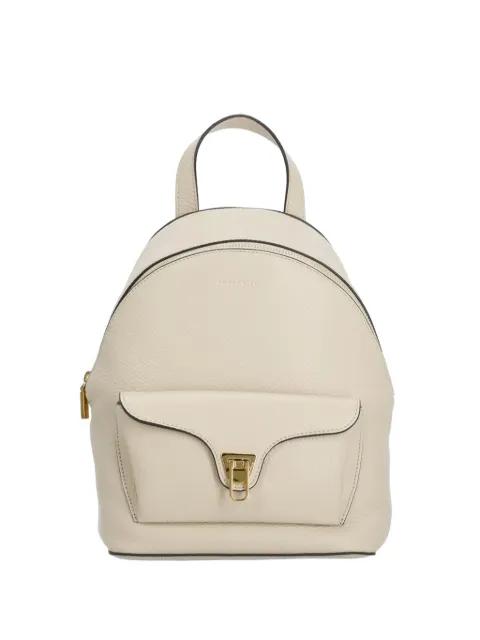 Beat pebbled leather small backpack by COCCINELLE