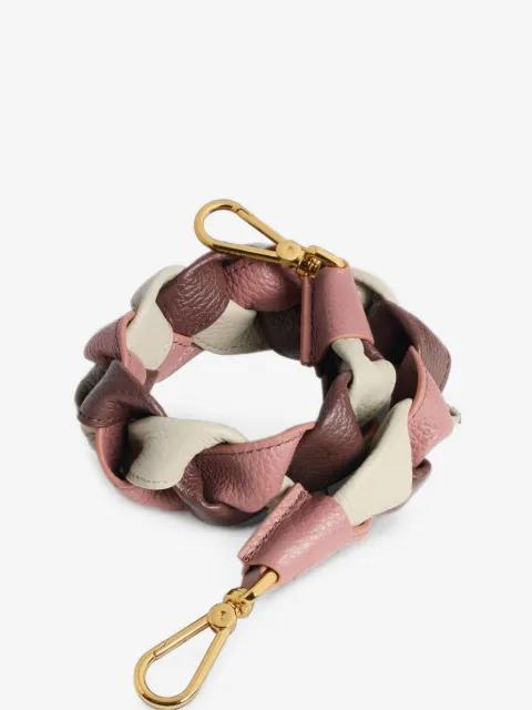 Boheme braided leather bag strap by COCCINELLE