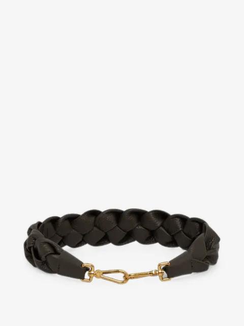 Boheme braided-leather shoulder strap by COCCINELLE