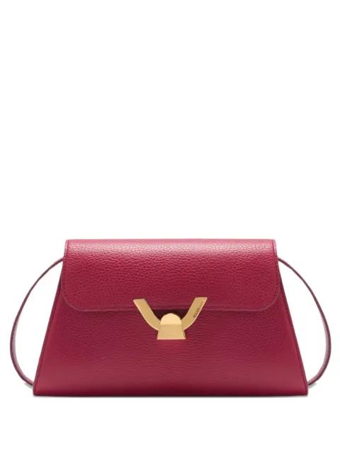 Dew textured gold-tone shoulder bag by COCCINELLE