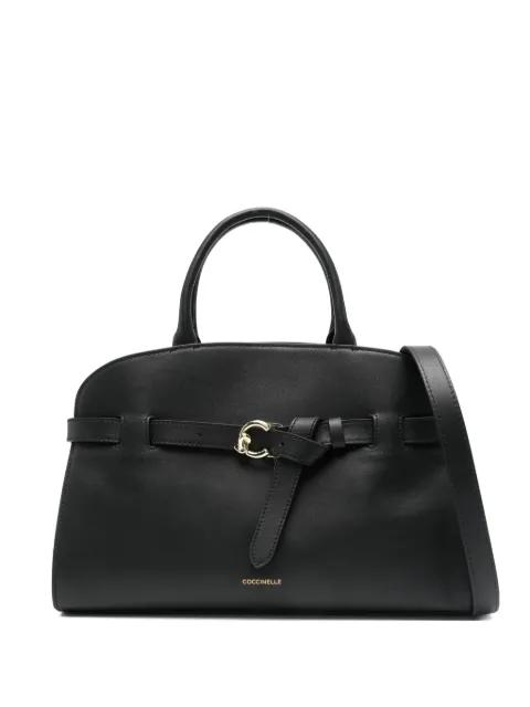 Sabine belt-buckle leather tote bag by COCCINELLE