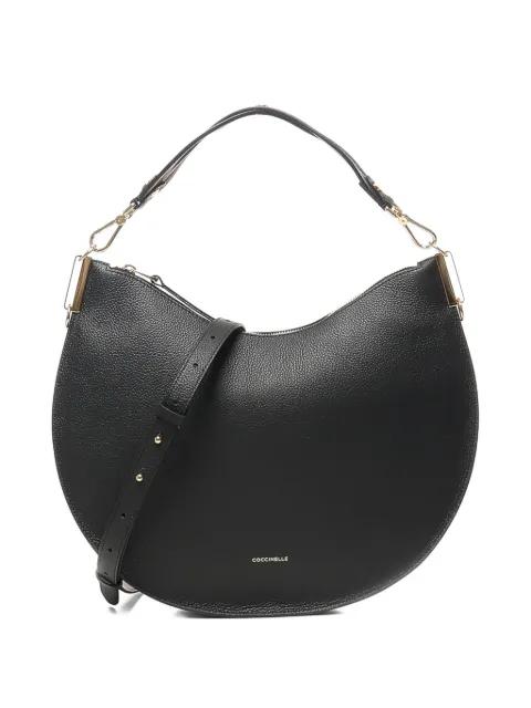 Sunup half-moon leather shoulder bag by COCCINELLE