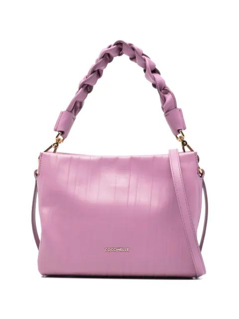 braided handle satchel by COCCINELLE