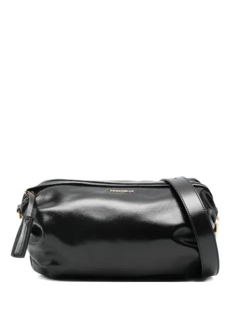 buckle leather satchel by COCCINELLE