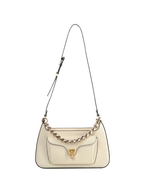 chain leather shoulder bag by COCCINELLE