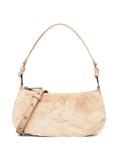 faux-fur shoulder bag by COCCINELLE