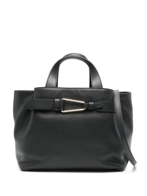 folded-detailing leather tote bag by COCCINELLE