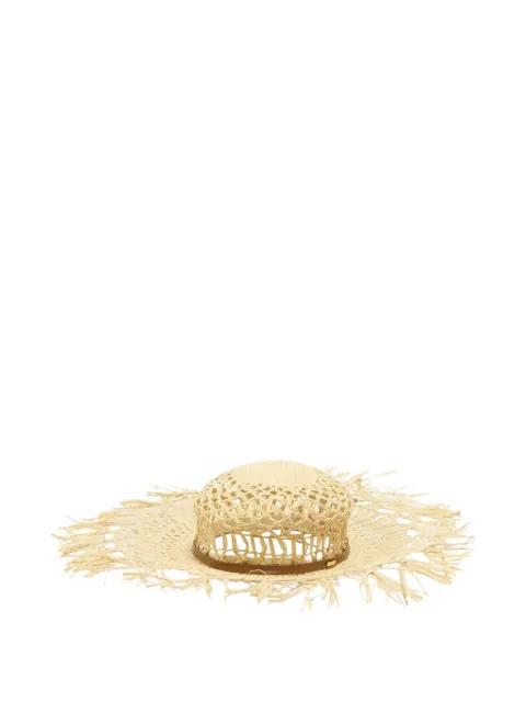 frayed-brim hat by COCCINELLE