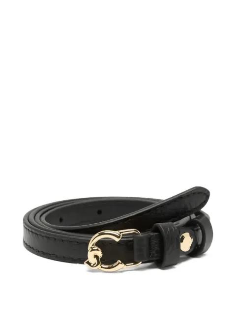 grained buckle belt by COCCINELLE