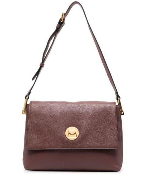 grained leather shoulder bag by COCCINELLE