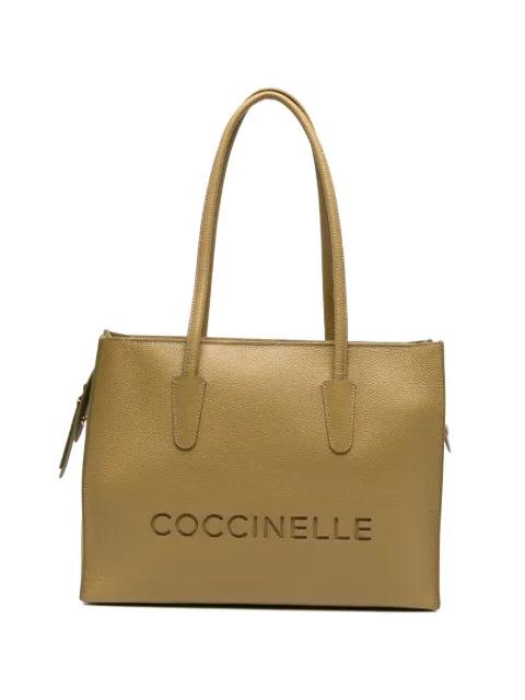 grained leather tote bag by COCCINELLE