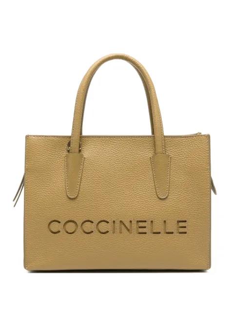 grained leather tote bag by COCCINELLE