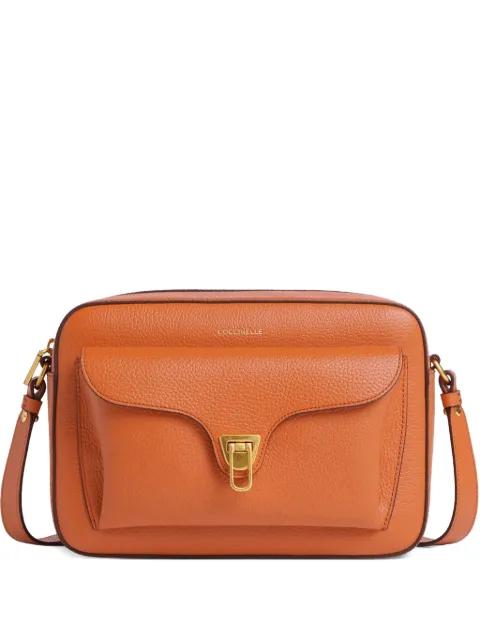 large Beat front-pocket leather shoulder bag by COCCINELLE