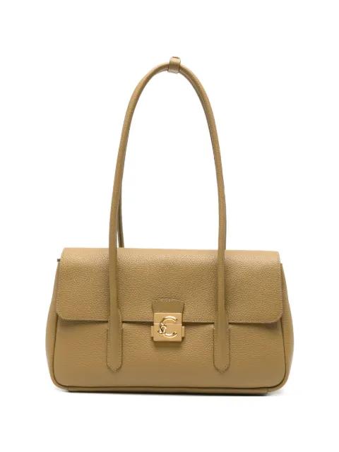 large C-Me Lock logo-clasp pebbled tote bag by COCCINELLE