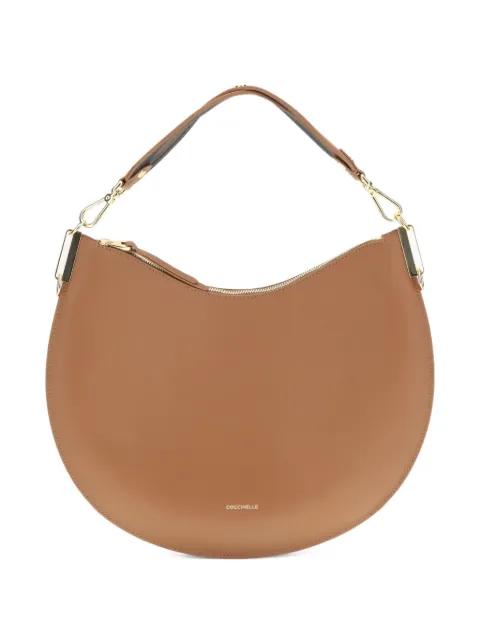 large Sunup half-moon calfskin shoulder bag by COCCINELLE