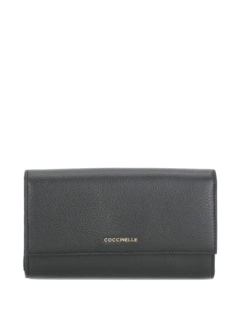leather flap wallet by COCCINELLE