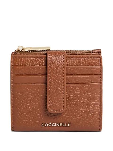leather zip-fastening wallet by COCCINELLE