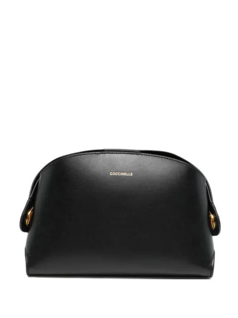 logo-lettering leather shoulder bag by COCCINELLE
