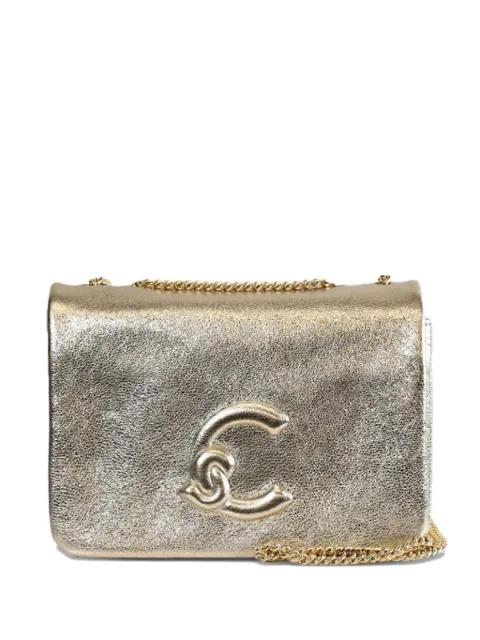 metallic logo-plaque mini bag by COCCINELLE
