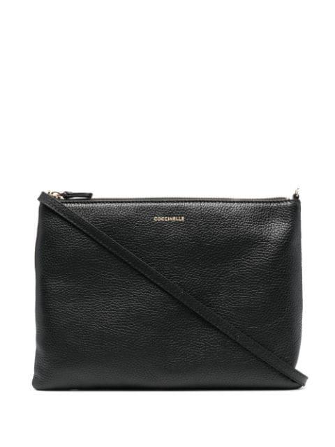 pebble-texture leather crossbody bag by COCCINELLE